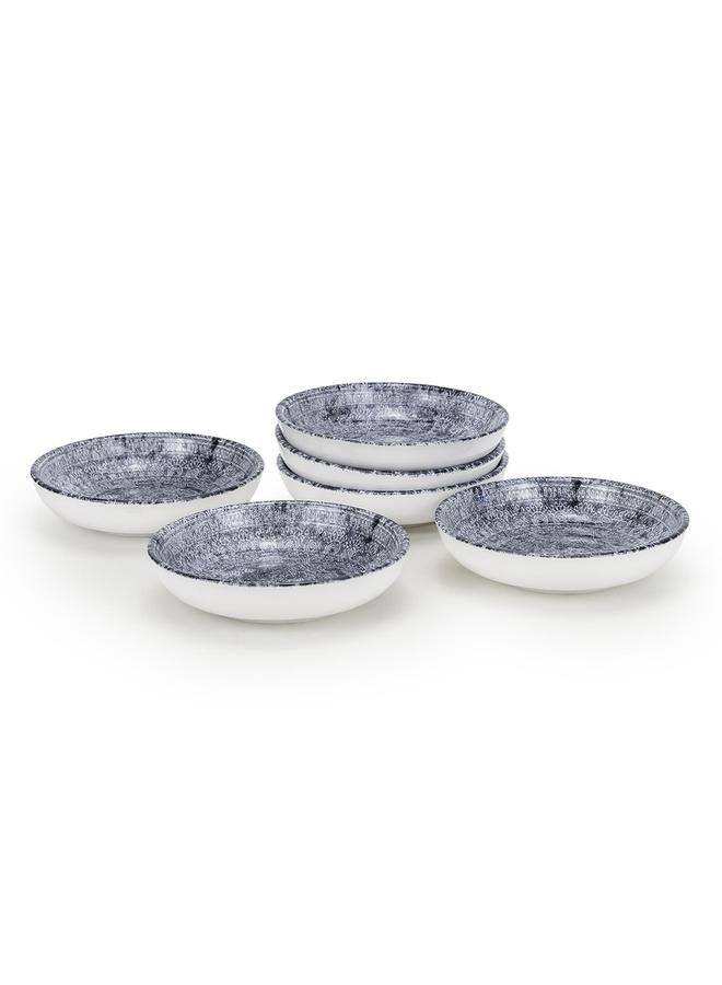 EDESSA Ginko 13Cm Round Ceramic Serving Bowl, Multicolor - Image 2